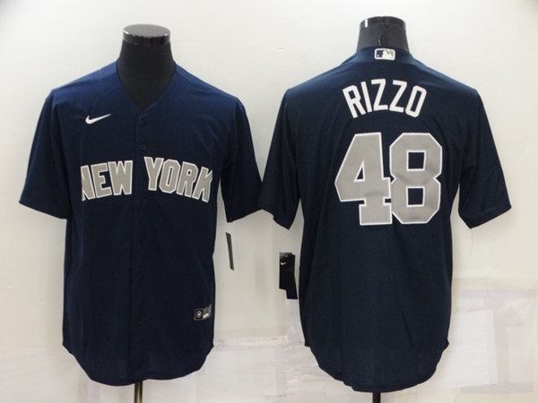 Men's New York Yankees #48 Anthony Rizzo Navy Cool Base Stitched Jersey